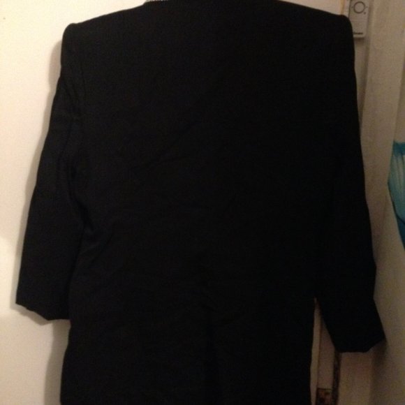 Black Solini Rhinestone-Trimmed Black Jacket - Picture 7 of 9
